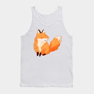 Cute fox sitting illustration Tank Top